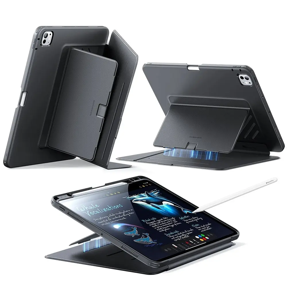 ESR Flip Hybrid s držákem na tužku iPad Pro 11 (2024/2025) černá