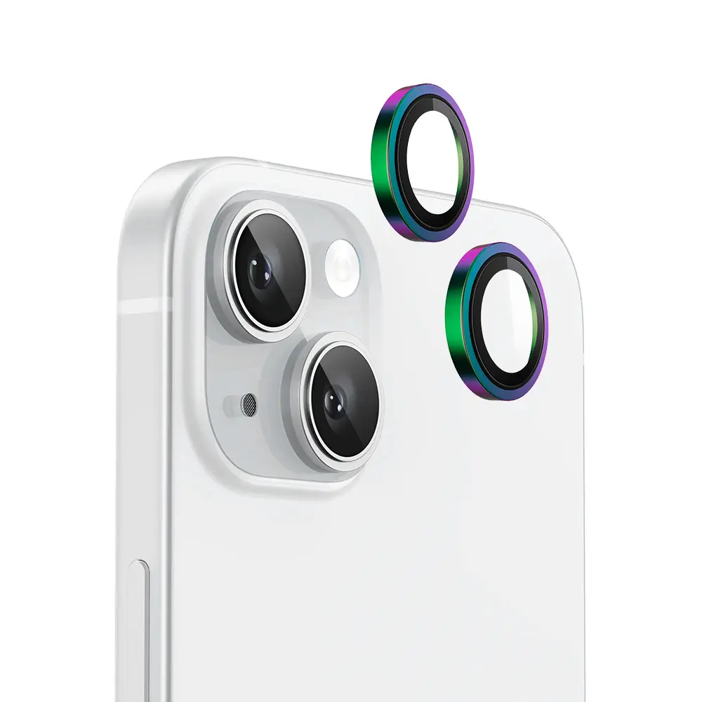 Blueo Original Metal Frame Lens Protector iPhone 15 iPhone 15 Plus barevný