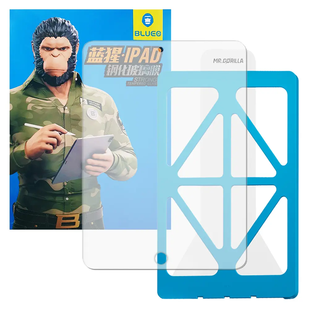 Blueo HD tvrzené sklo s aplikátorem Pro iPad 10.2" (2021/2020/2019) čiré