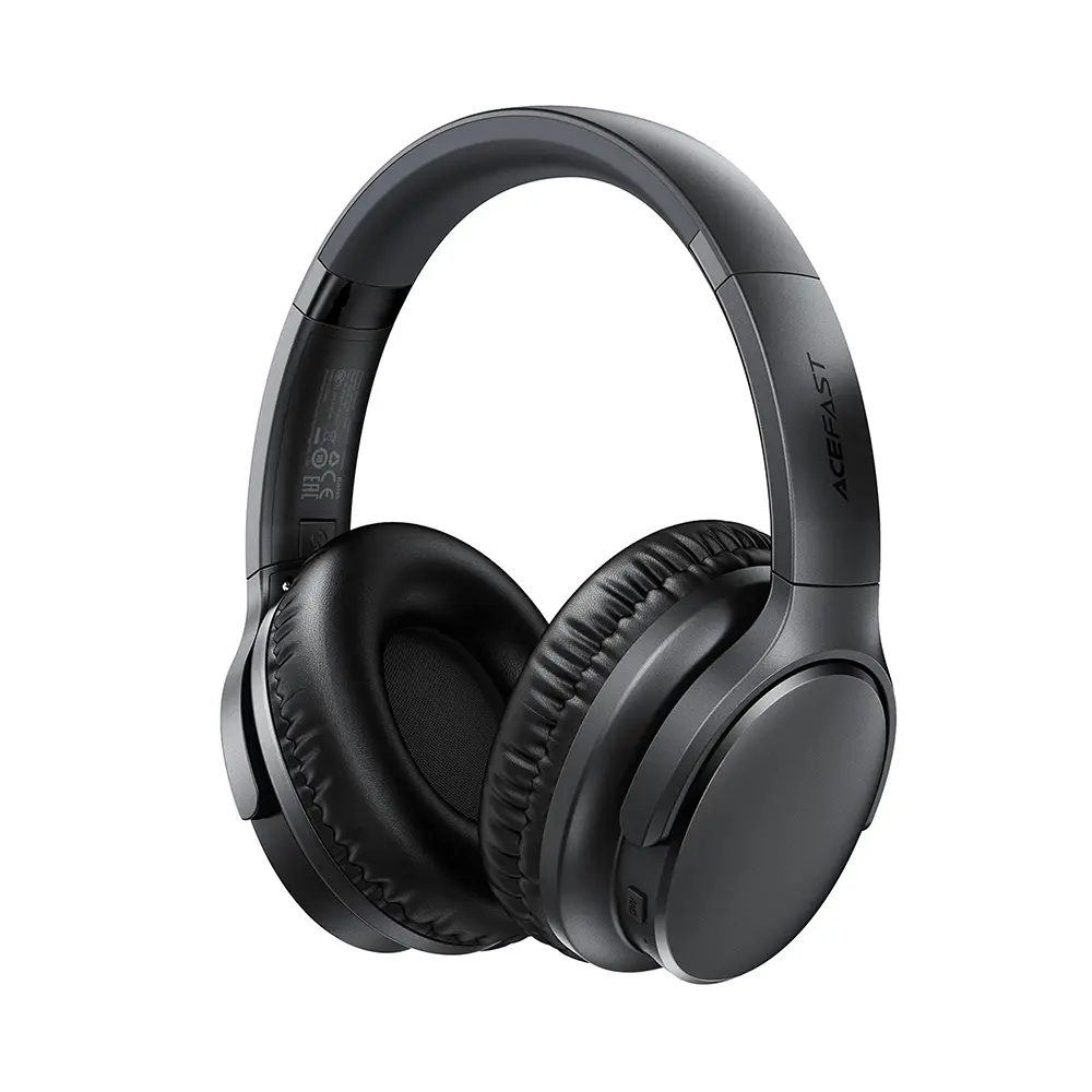 Acefast bezdrátová sluchátka H10 Bluetooth 5.4 herní/basový režim černá