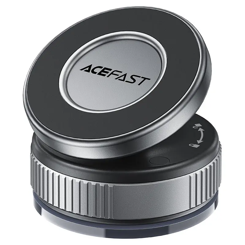 Acefast Držák do auta E27 Magnetický úchyt N52 na palubní desku šedý