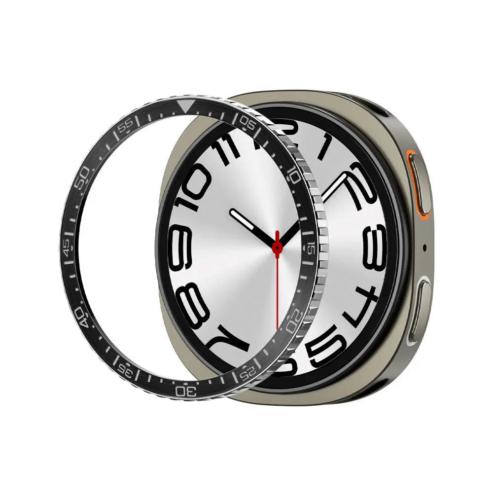 Spigen – Bezel Tune Diver rámeček pro Samsung Galaxy Watch8 44 mm, nerezová ocel – černý