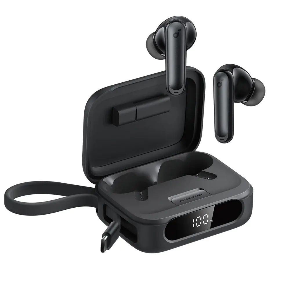Anker Wireless Earbuds P41i s vestavěnou nabíječkou stojánkem černé