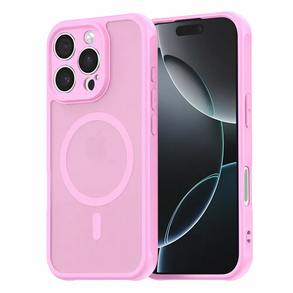 Techsuit HaloFrost II MagSafe pro iPhone 16 Pro růžová