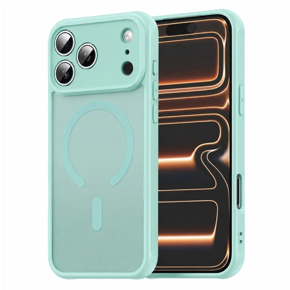 Techsuit HaloFrost II MagSafe pro iPhone 17 Pro Max mátově zelená