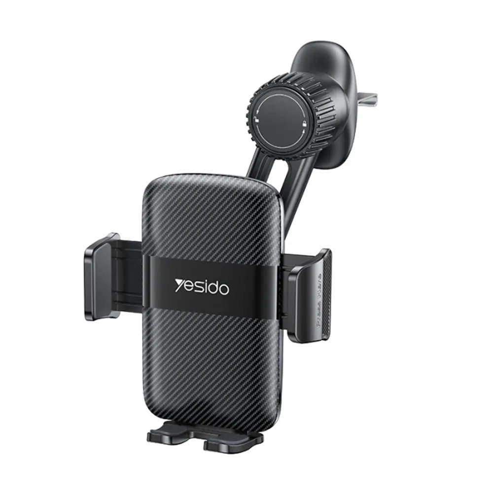 Yesido Car Holder C242 do ventilace s automatickým klipem teleskopické rameno černý