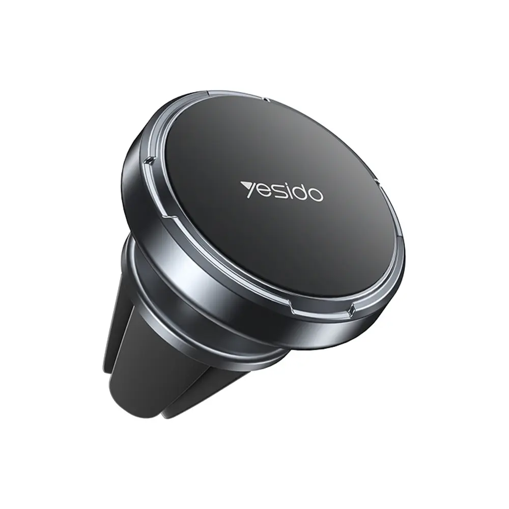 Yesido Mini Car Holder C214 Magnetický do ventilace volně otočný zinková slitina protiskluzový univerzální černý