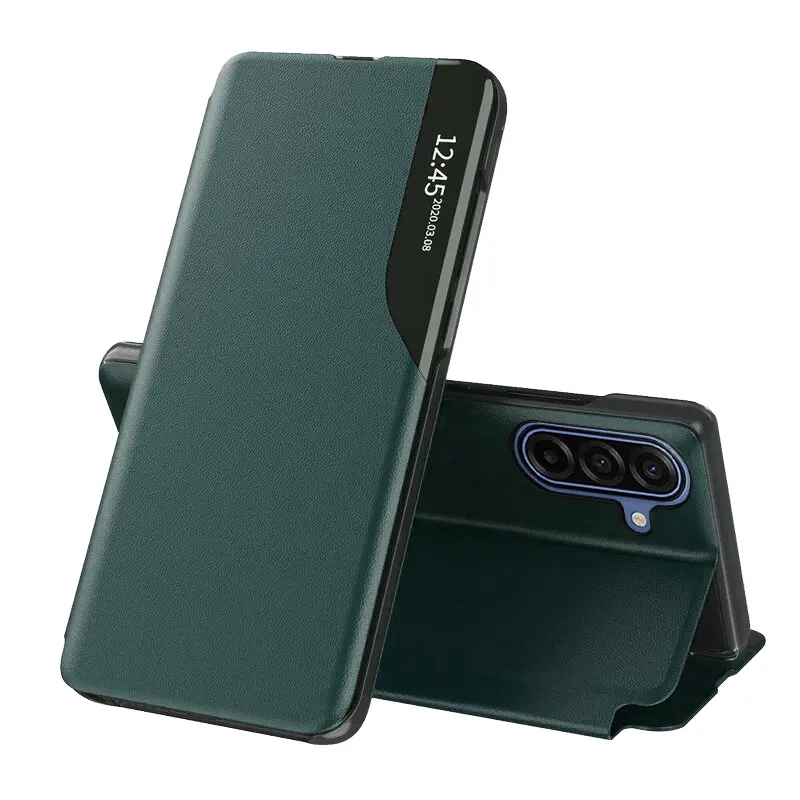 Pouzdro Techsuit eFold Series pro Samsung Galaxy A17 5G A17 4G tmavě zelené