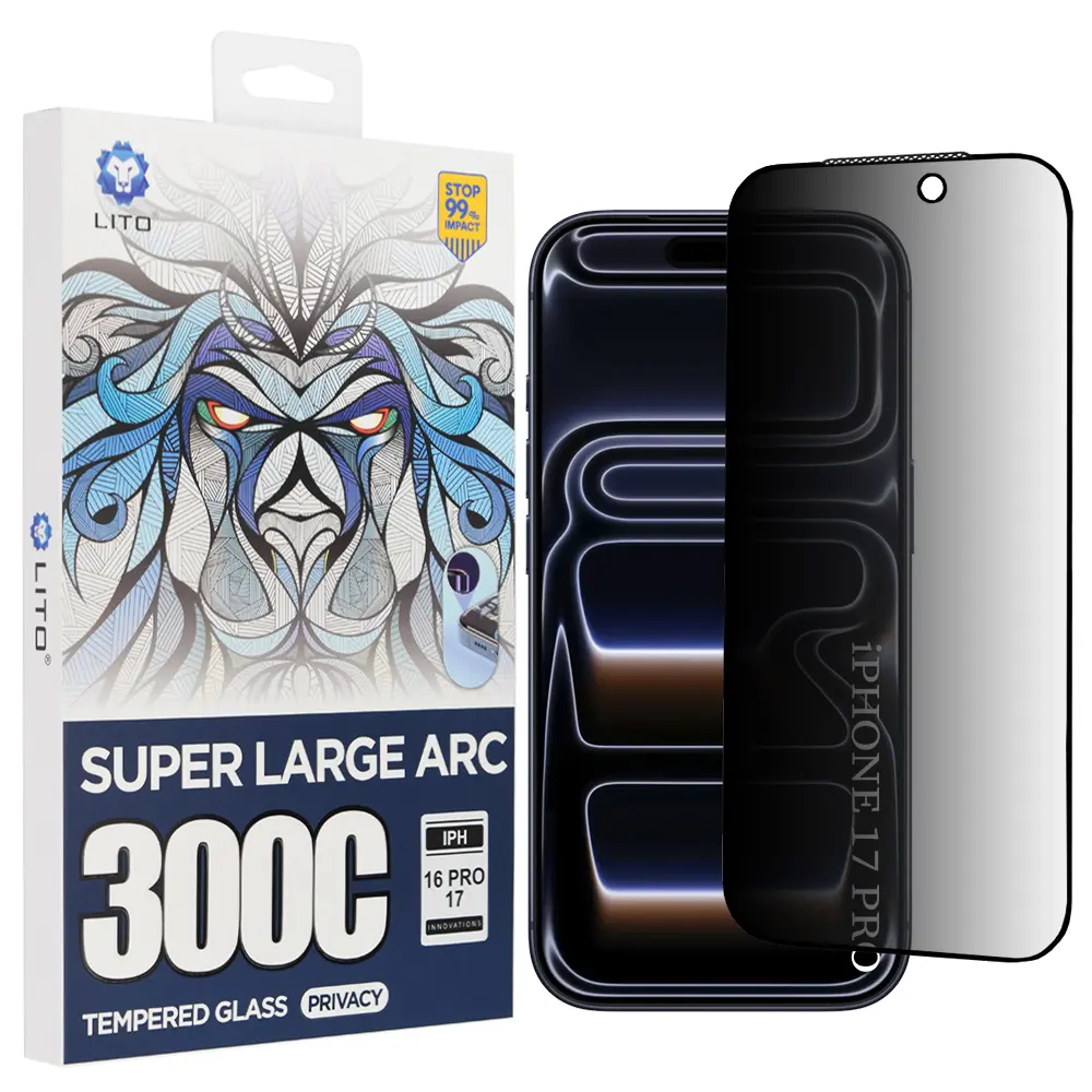 Lito D+ Max Privacy 300C pro iPhone 17 Pro černá