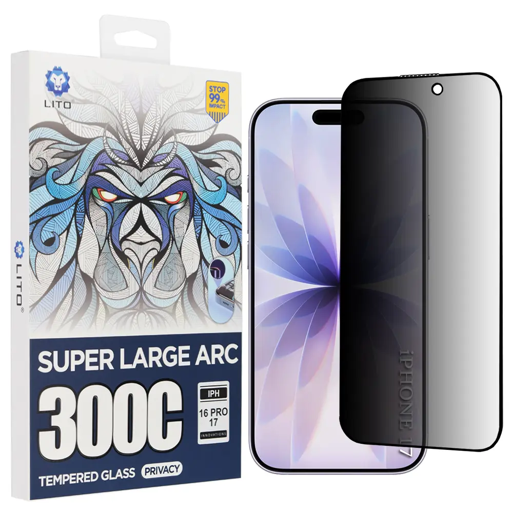 Lito D+ Max Privacy 300C pro iPhone 17 iPhone 16 Pro černá