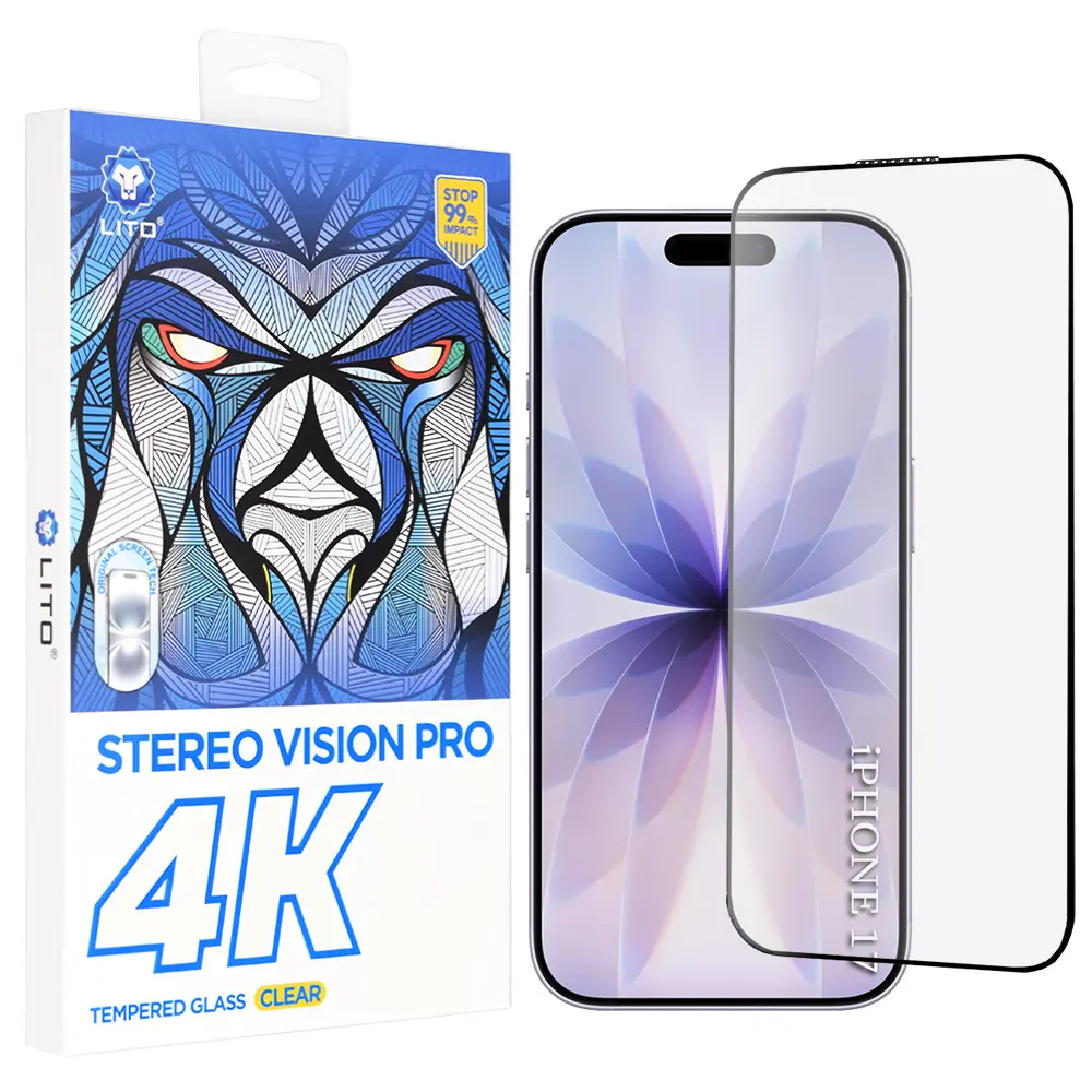 Lito D+ Max 4K pro iPhone 17 iPhone 16 Pro černá