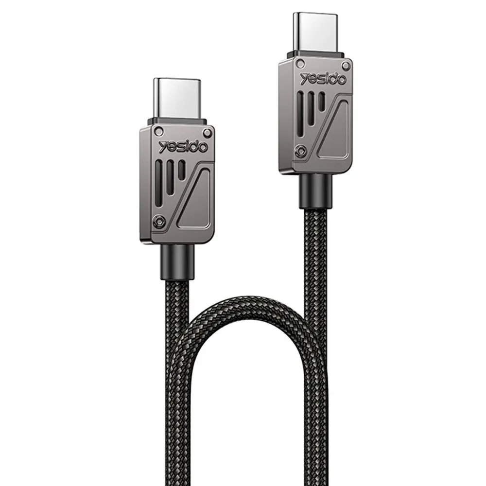 Yesido - Datový kabel (CA196) - Type-C na Type-C rychlé nabíjení 1.2m černý