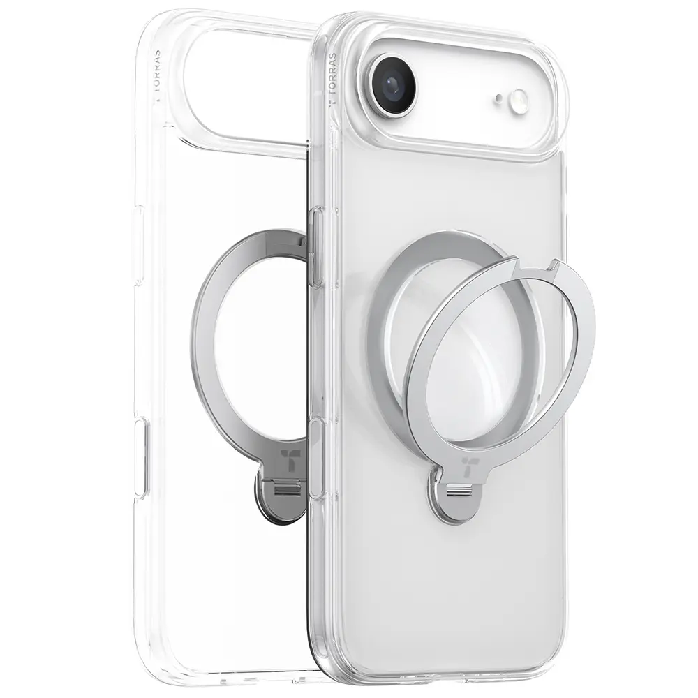 Torras Ostand Spin MagSafe Series iPhone 17 Air průhledný