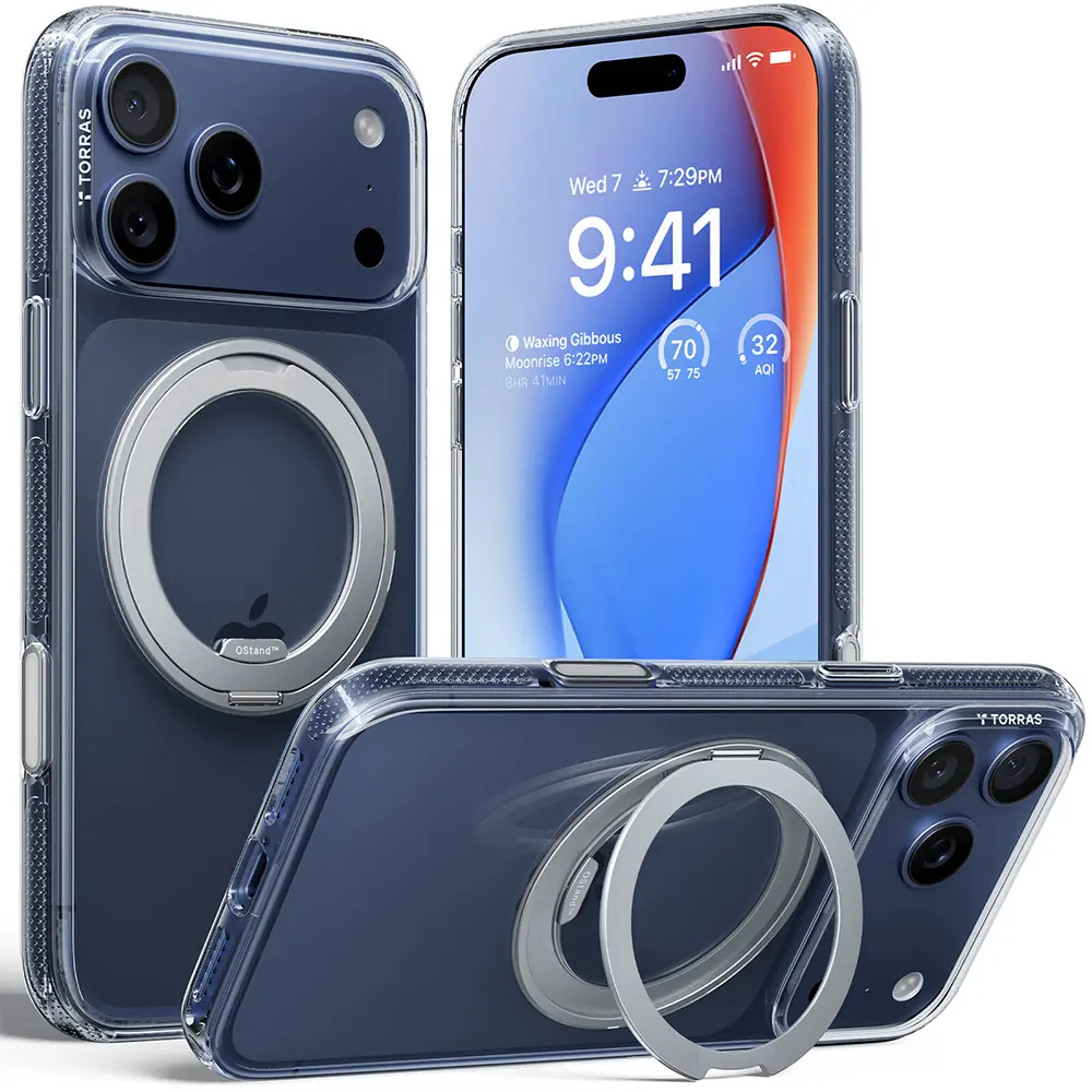 Torras Ostand R Fitness Series iPhone 17 Pro průhledný