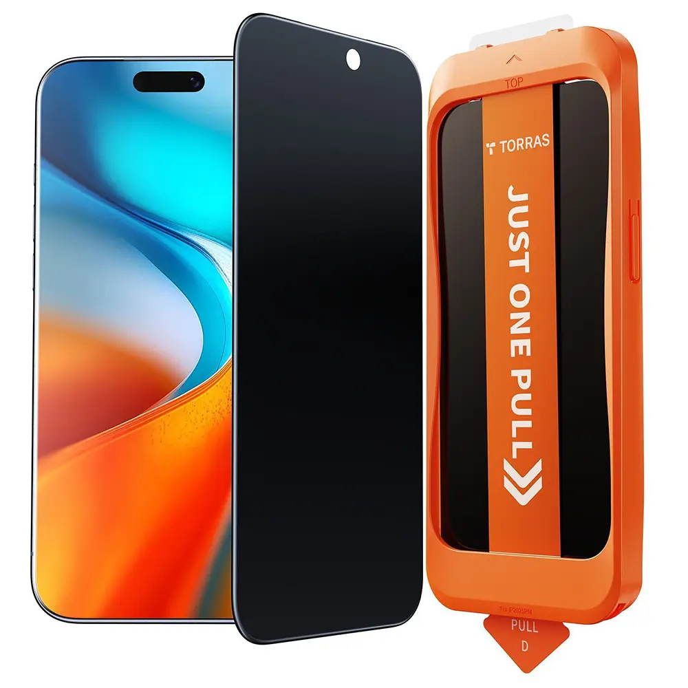Torras GlassGo Install Master Privacy pro iPhone 17 černá