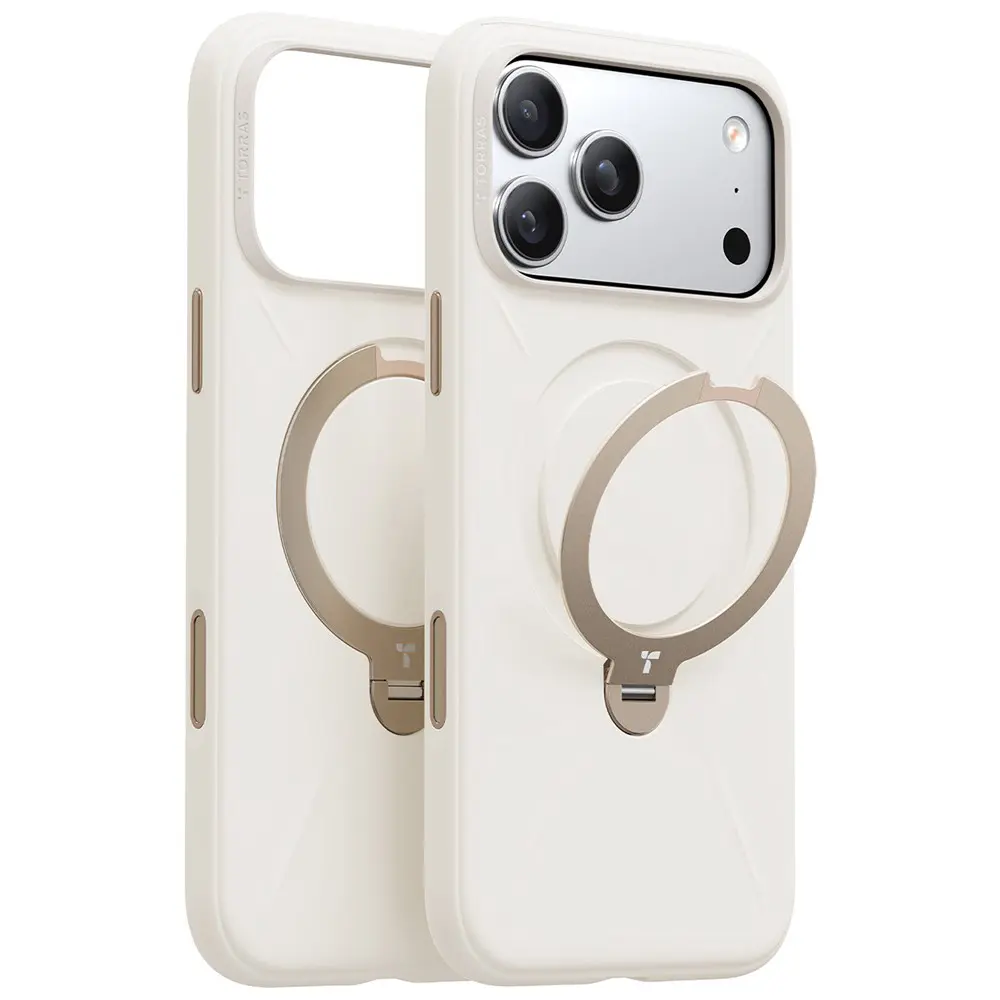 Torras - QPRO Silicone Series ochranný obal na iPhone 17 Pro - bílý