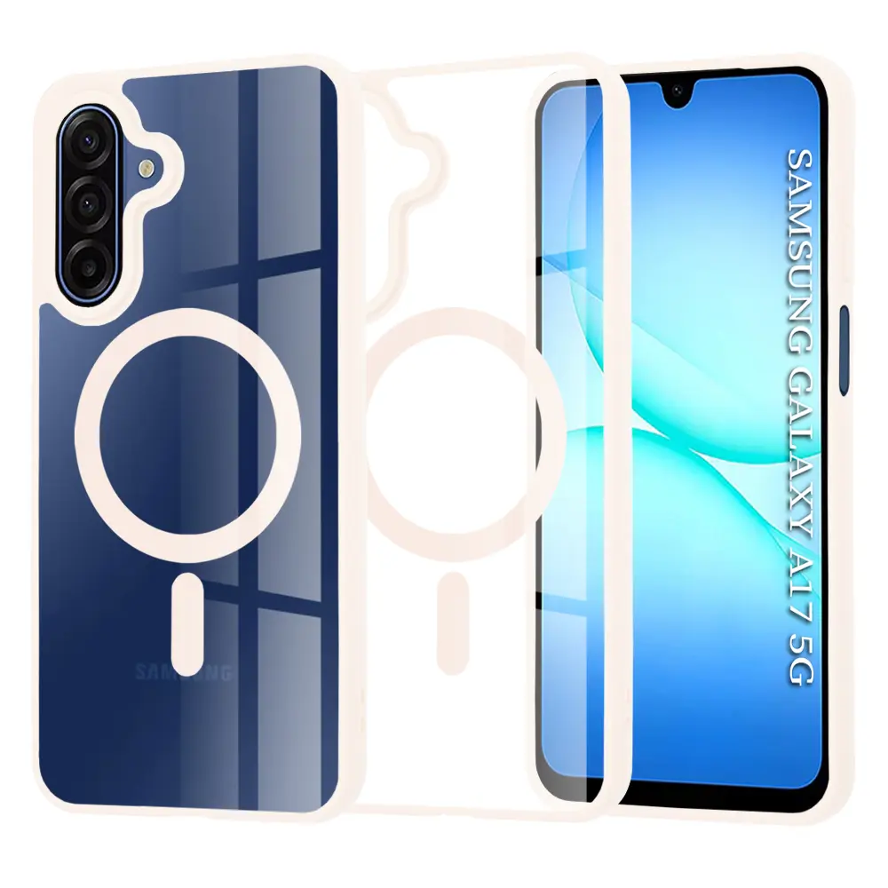 Techsuit MagSafe Pro pro Samsung Galaxy A17 5G A17 4G v růžové barvě