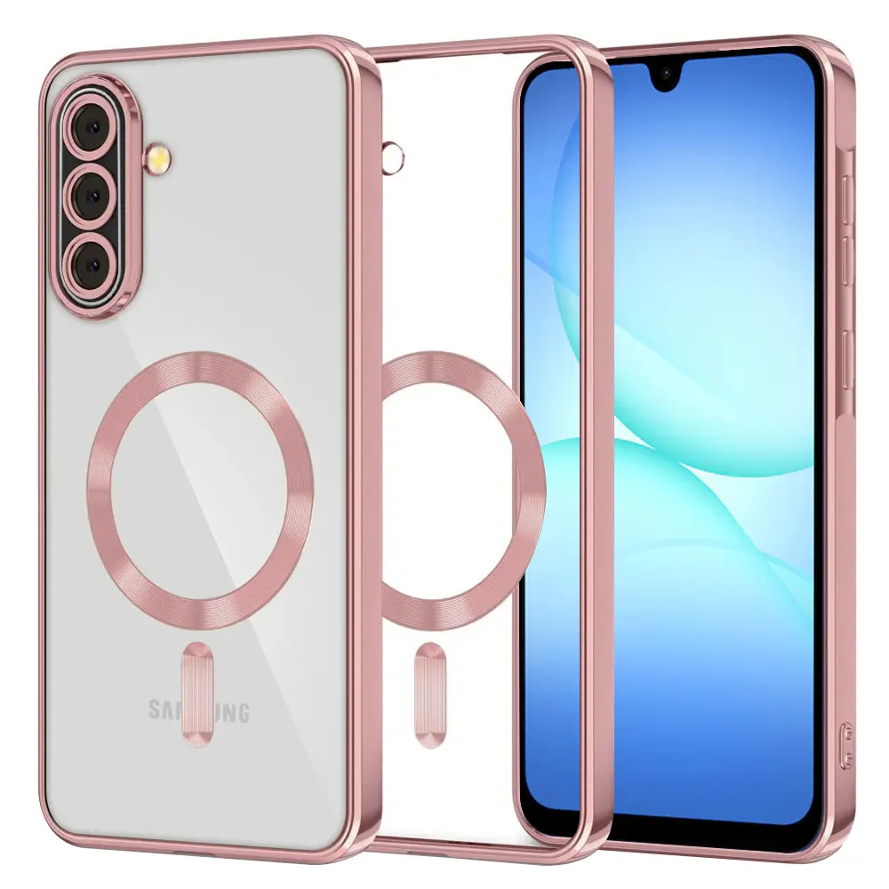 Techsuit Luxury Crystal MagSafe pro Samsung Galaxy A17 5G A17 4G růžová