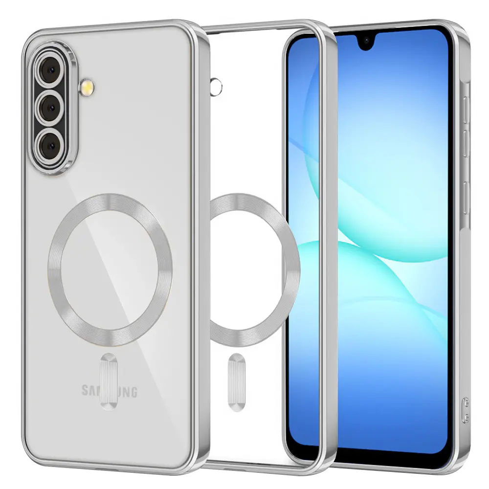 Techsuit Luxury Crystal MagSafe pro Samsung Galaxy A17 5G / A17 4G stříbrný