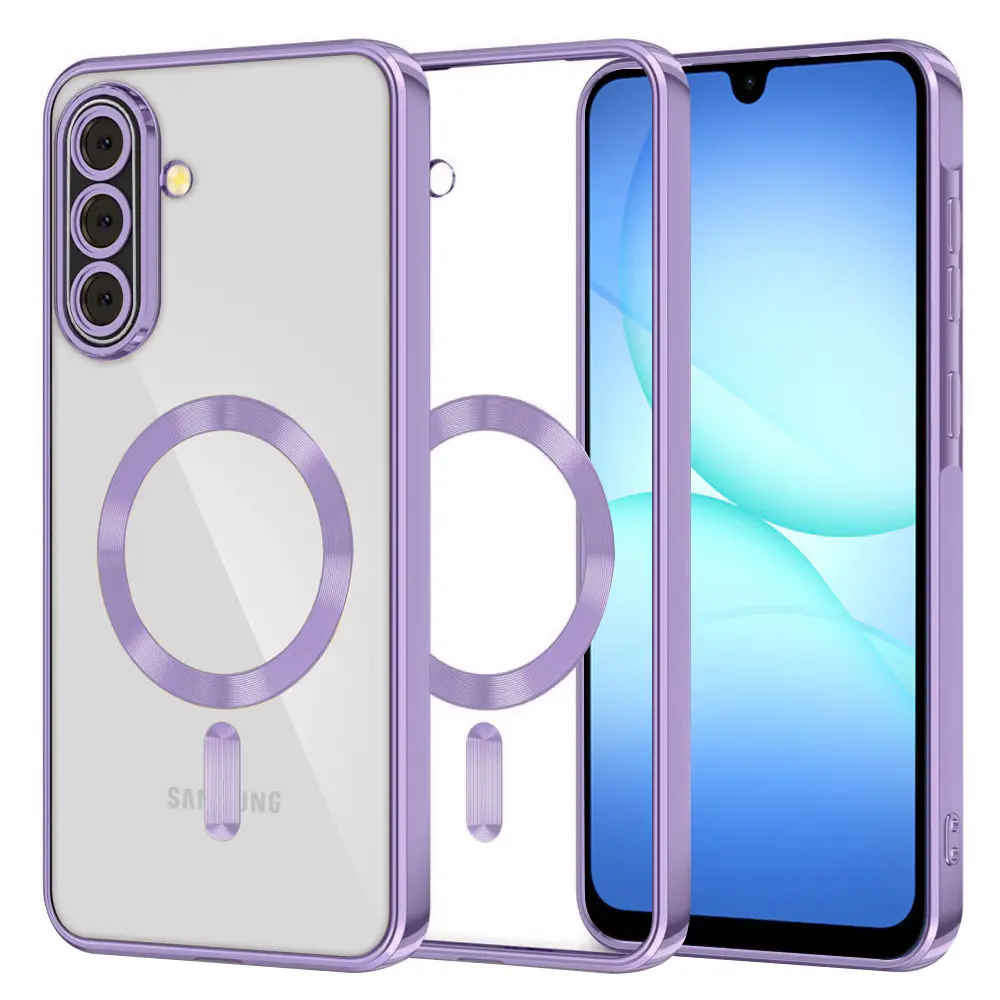 Techsuit Luxury Crystal MagSafe pro Samsung Galaxy A17 5G A17 4G světle fialová