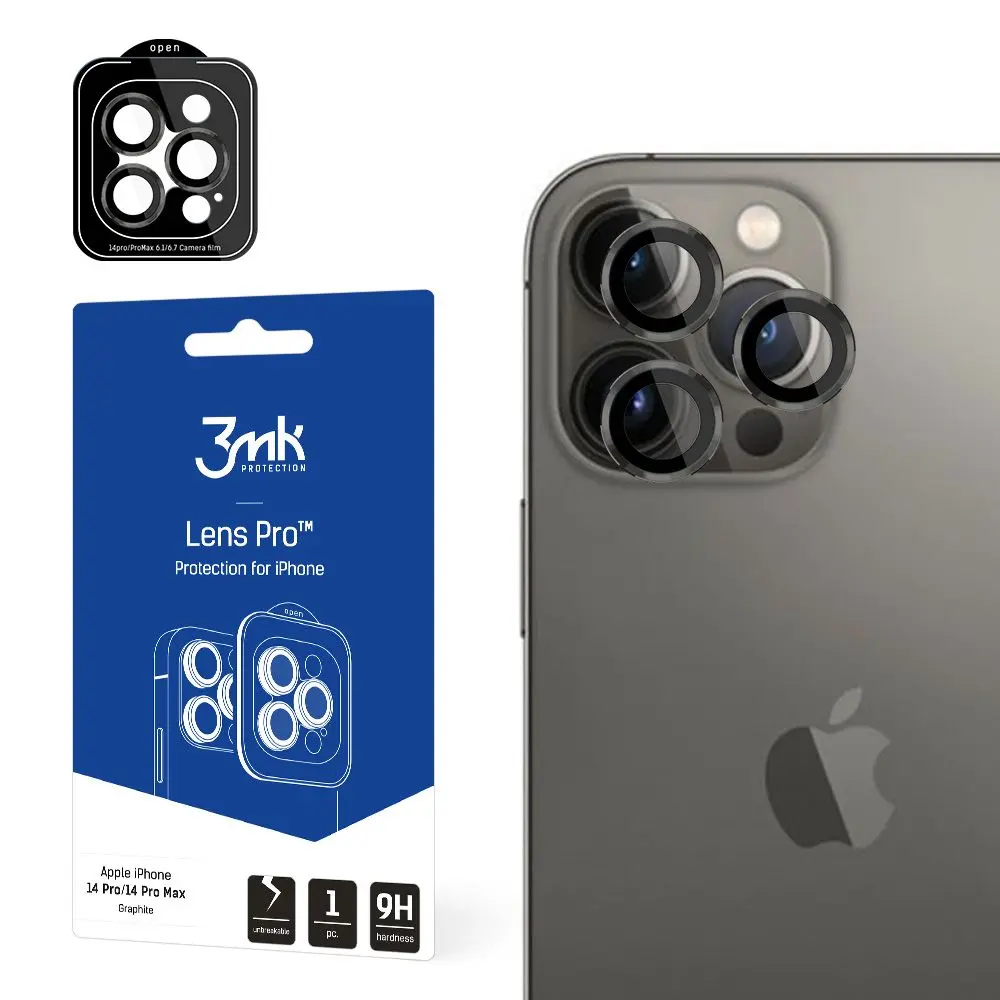 3mk Lens Protection Pro iPhone 14 Pro iPhone 14 Pro Max grafitová