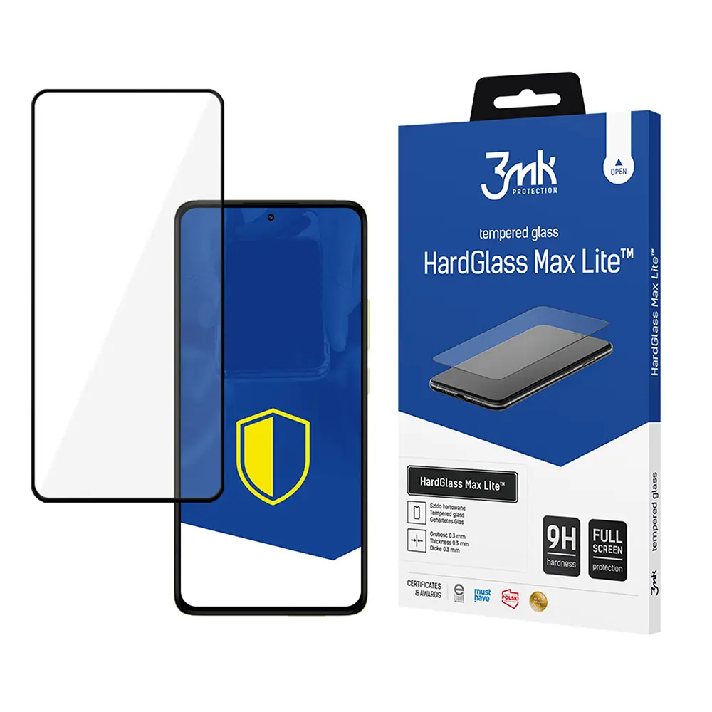 3mk HardGlass Max Lite tvrzené sklo Xiaomi Redmi Note 14 Pro černé