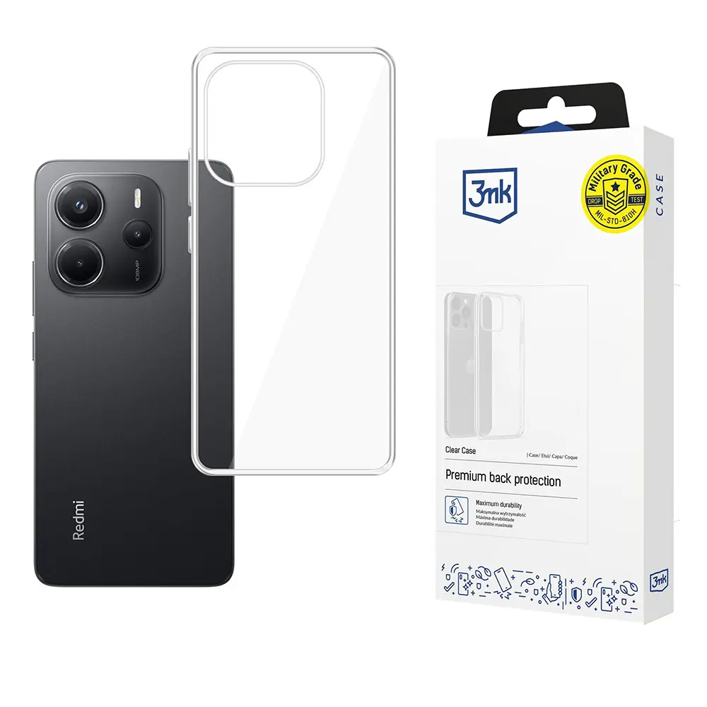 3mk Clear Case Xiaomi Redmi Note 14 4G (Standard) Průhledný