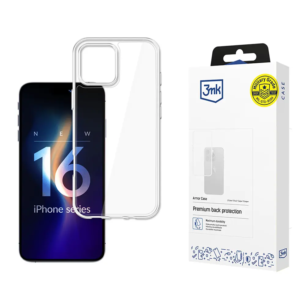 3mk Armor Case iPhone 16 Pro Průhledný