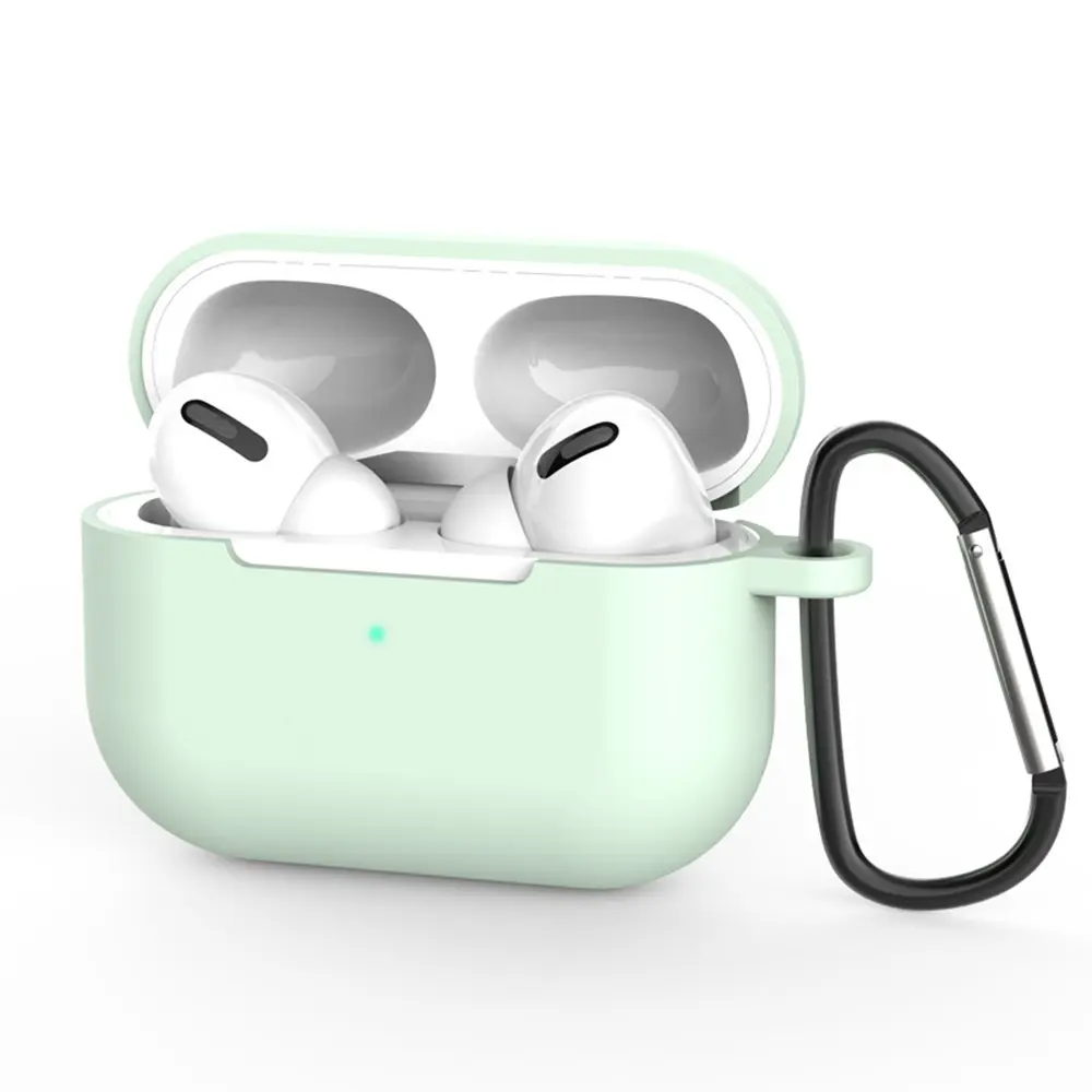 Techsuit silikonové pouzdro pro AirPods Pro 3 hladký ultratenký materiál mátově zelená