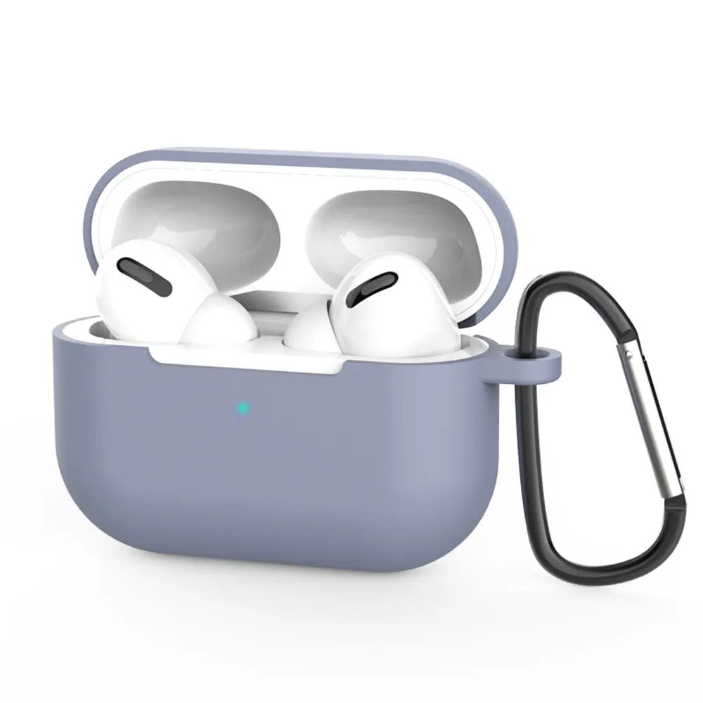Techsuit – Silicone Case silikonové pouzdro na AirPods Pro 3 (ultratenký hladký materiál) – půlnoční modrá