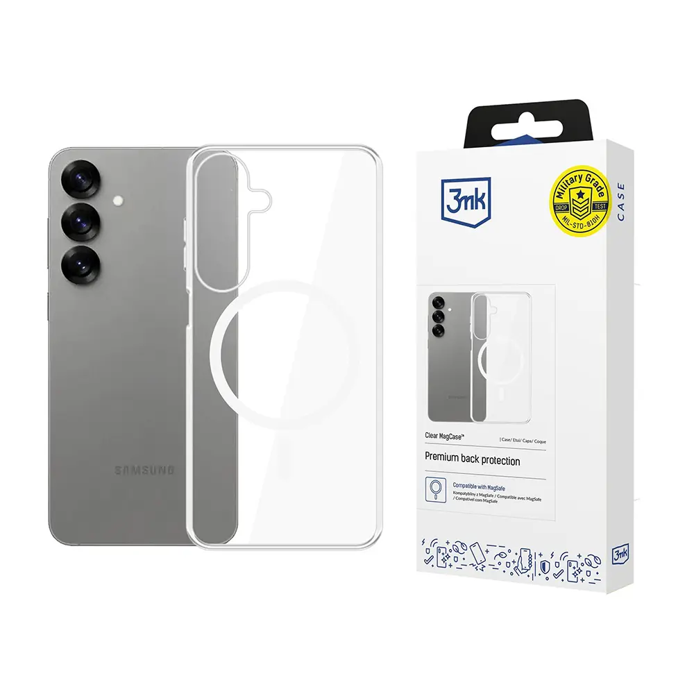 3mk Clear MagCase Samsung Galaxy S25 Průhledný