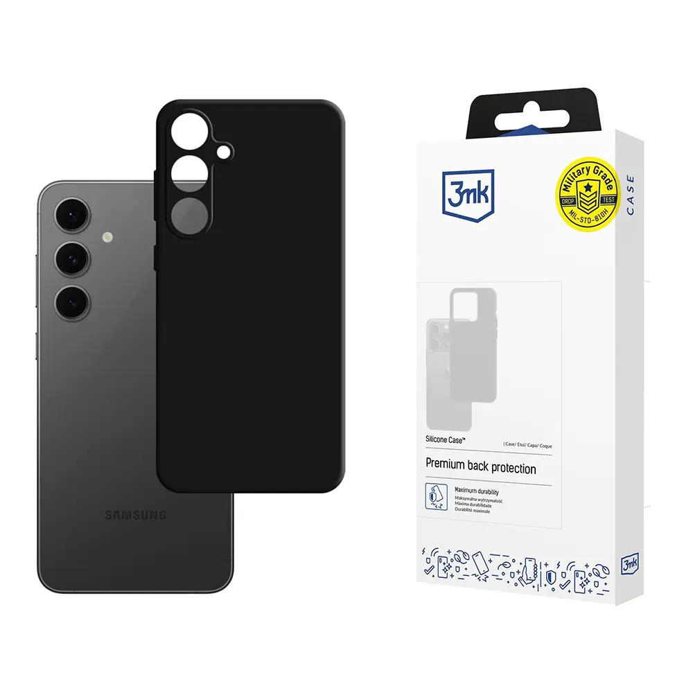 3mk Silicone Case pro Samsung Galaxy S24 FE černý