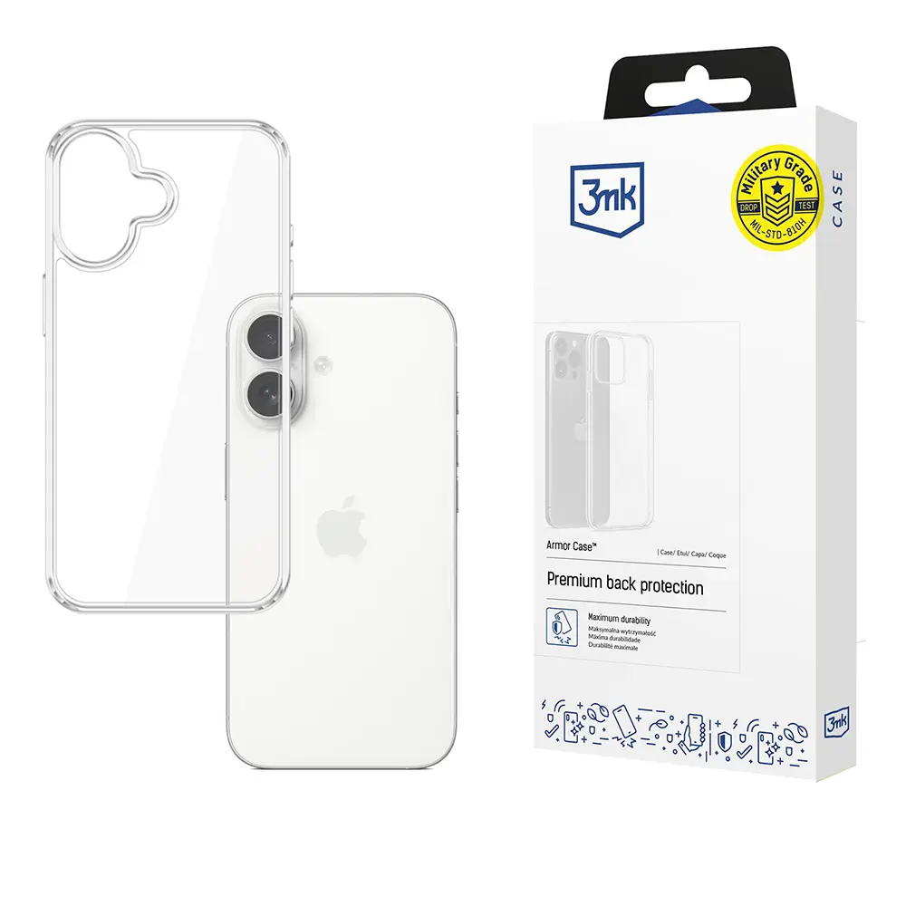 3mk Armor Case iPhone 17 Průhledný