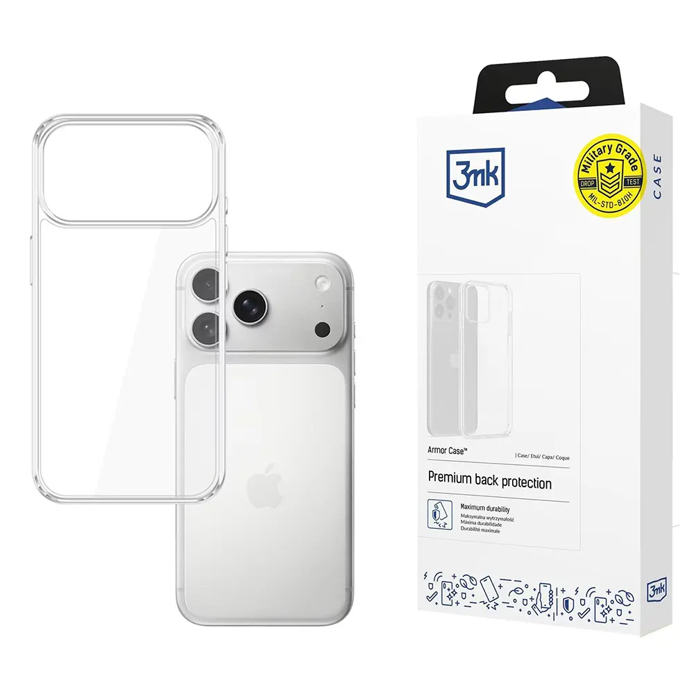 3mk Armor Case iPhone 17 Pro Průhledný