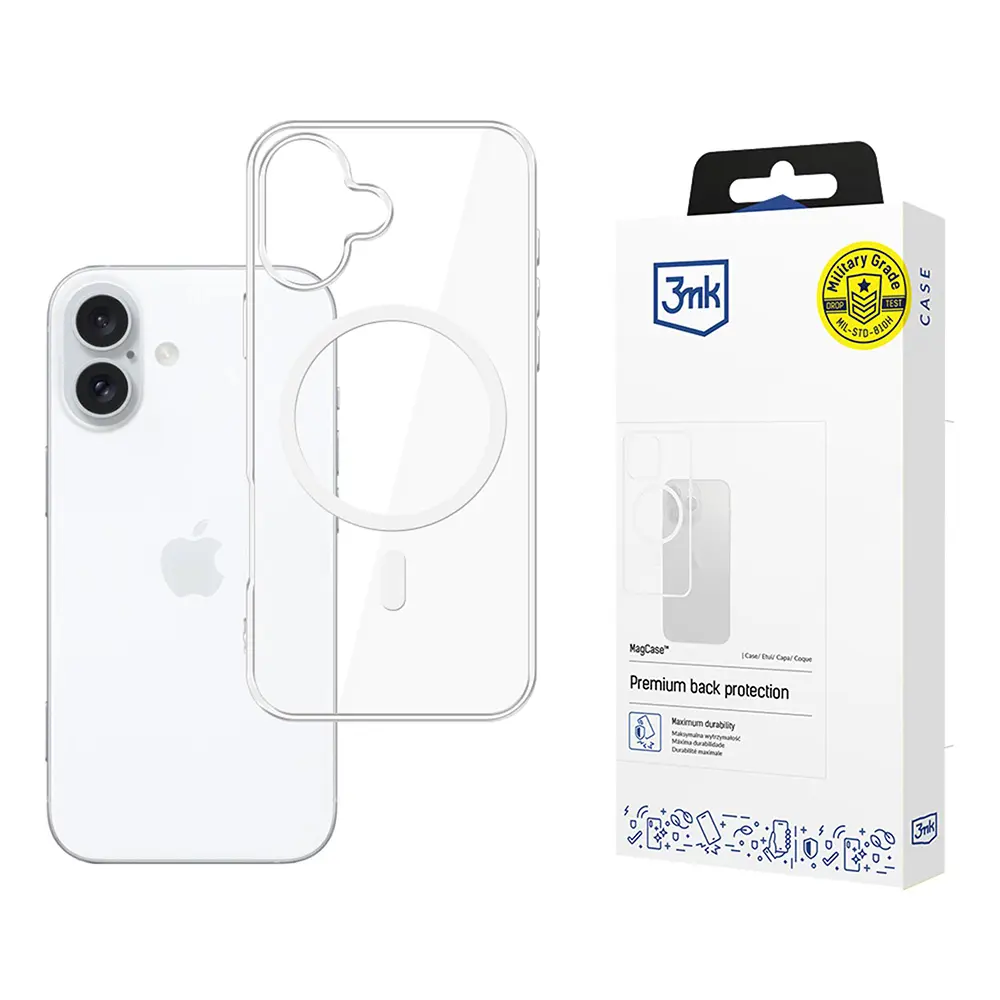 3mk MagCase pro iPhone 17 průhledný