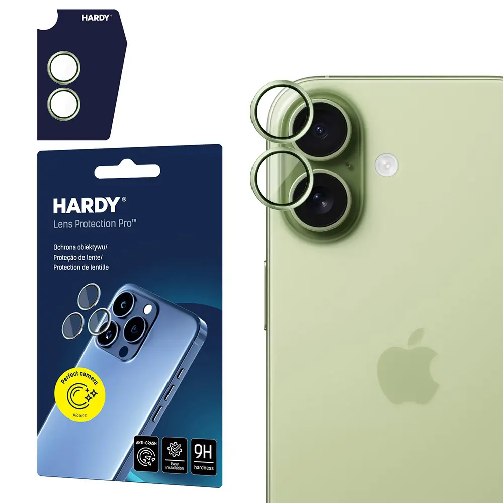 3mk Hardy Lens Protection Pro iPhone 17 světle zelená