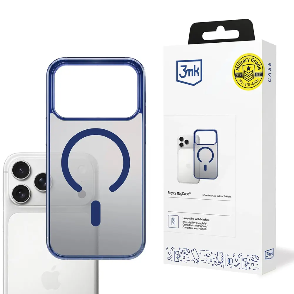 3mk Frosty MagCase pro iPhone 17 Pro Max modrá