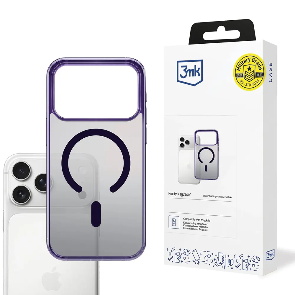 3mk Frosty MagCase pro iPhone 17 Pro Max fialová