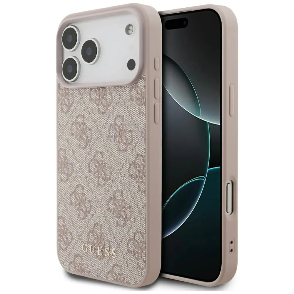 Guess – Hardcase 4G Classic obal na iPhone 17 Pro – růžový