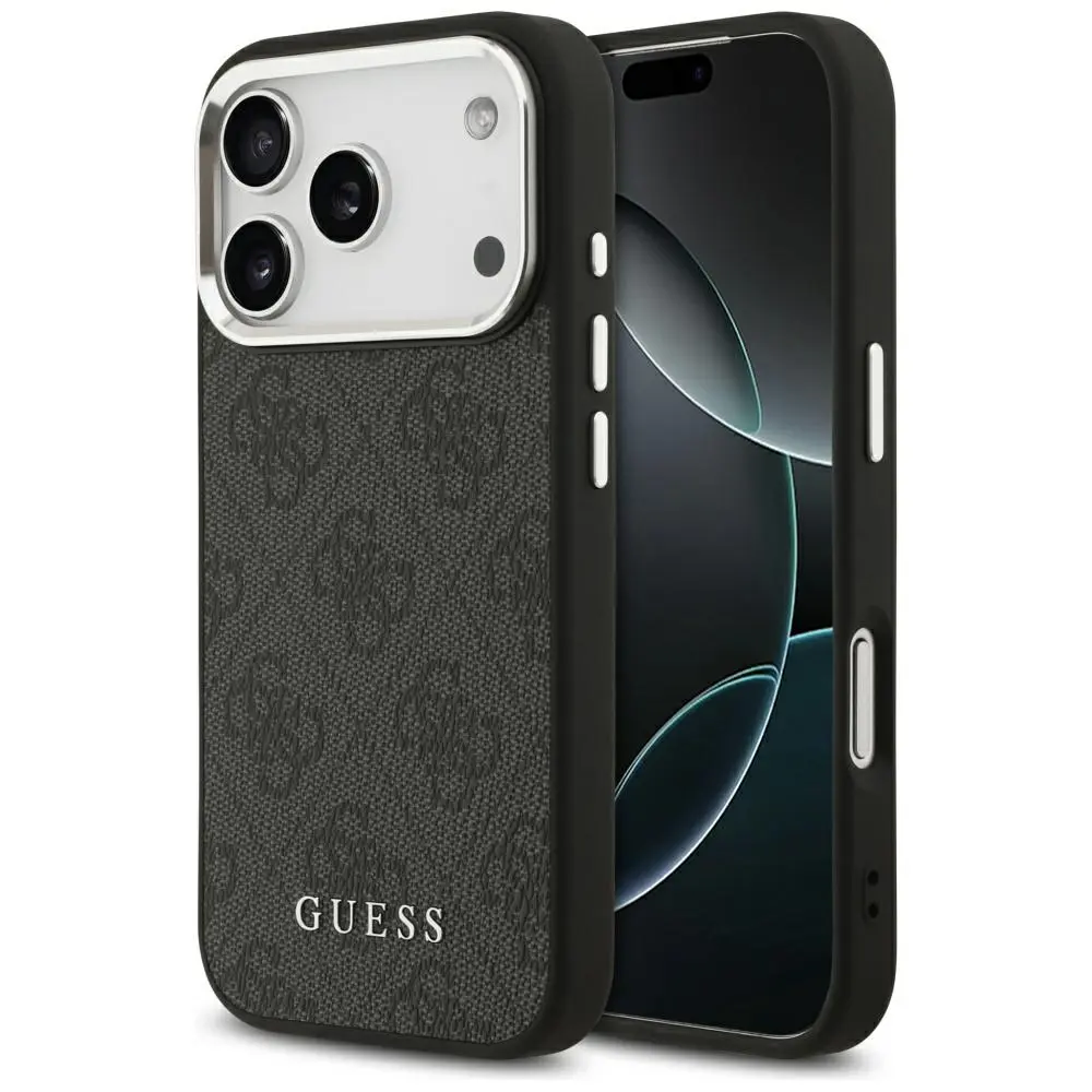 Guess 4G MagSafe Zadní Kryt pro iPhone 17 Pro Black GUHMP17LP4GSSMCK