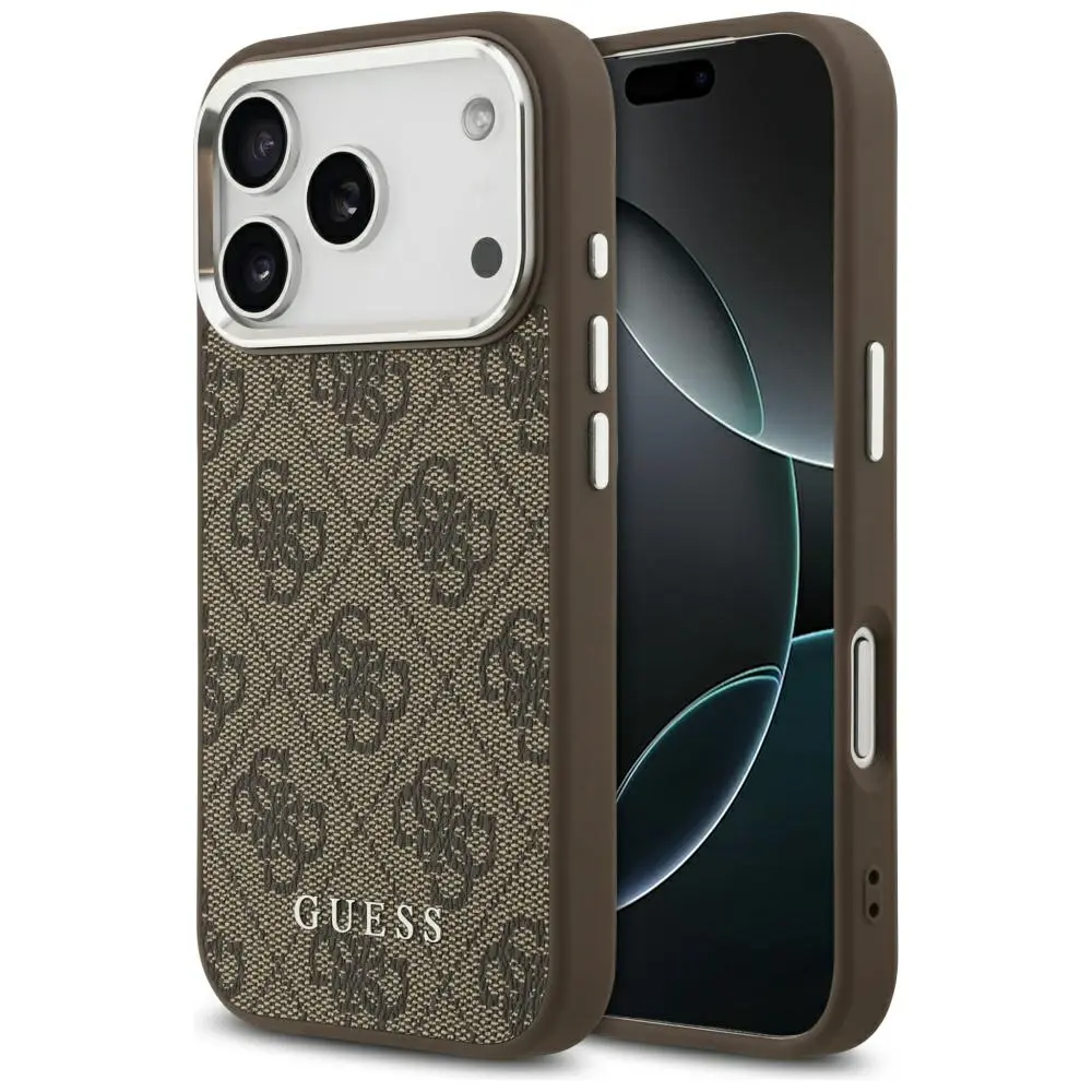 Zadní kryt Guess 4G MagSafe pro iPhone 17 Pro Max Brown