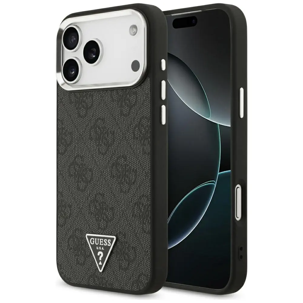 Guess Hardcase 4G Triangle Logo MagSafe pro iPhone 17 Pro Max černý