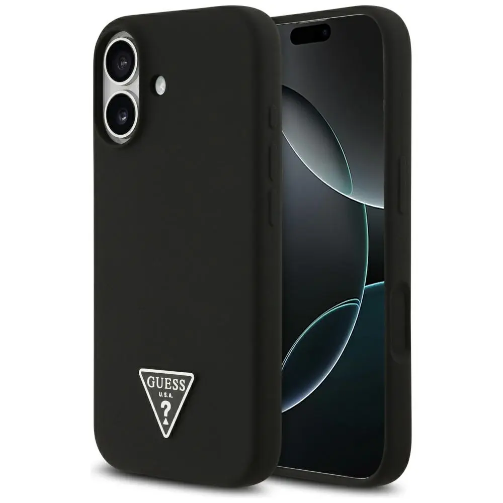Guess Silicone Triangle Logo MagSafe GUHMP17SSCTRLMK iPhone 17 černý