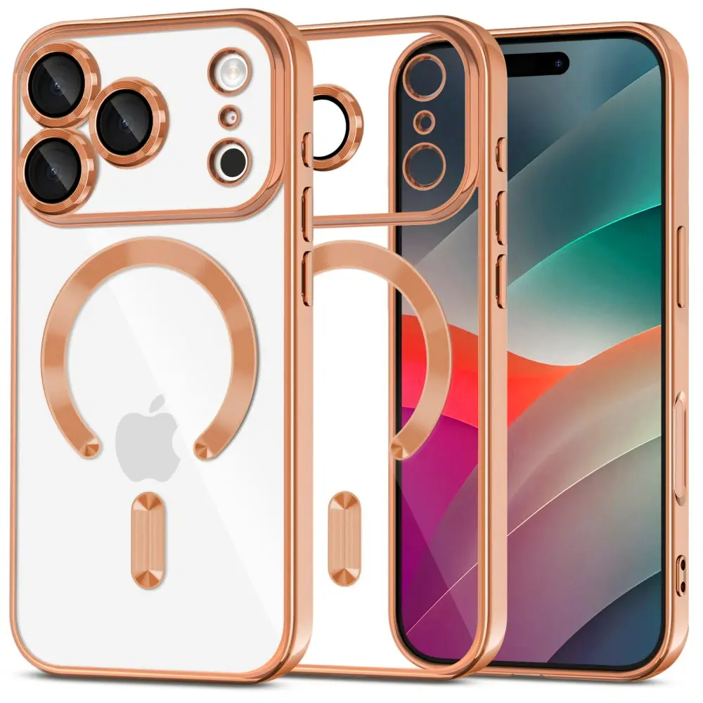 Techsuit Luxury Crystal MagSafe pro iPhone 17 Pro Max oranžová