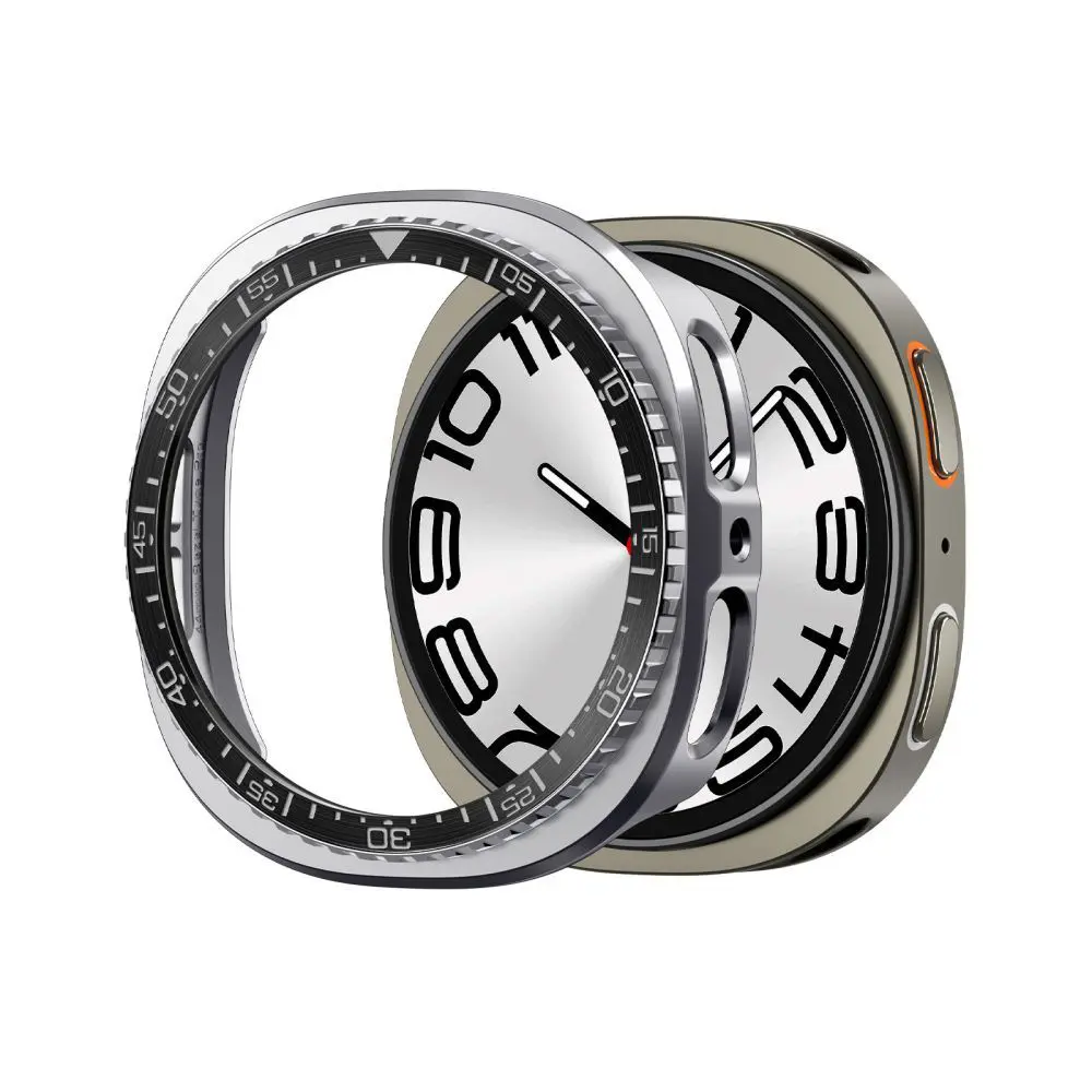Spigen - Bezel Tune Pro Diver ocelový rámeček pro Samsung Galaxy Watch8 44 mm - černý