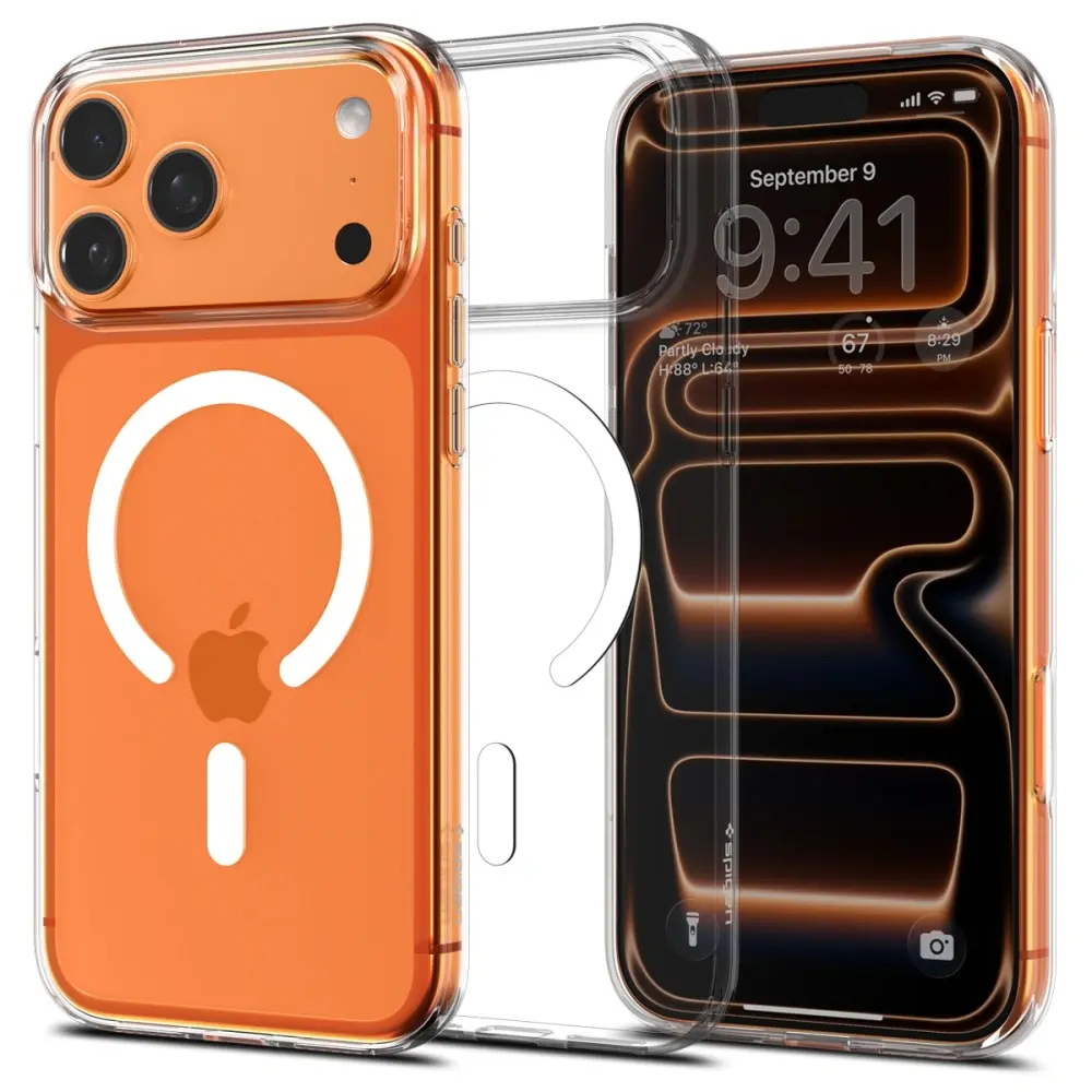 Kryt pro iPhone 17 Pro Max Spigen Liquid Crystal MagSafe - průhledně bílý