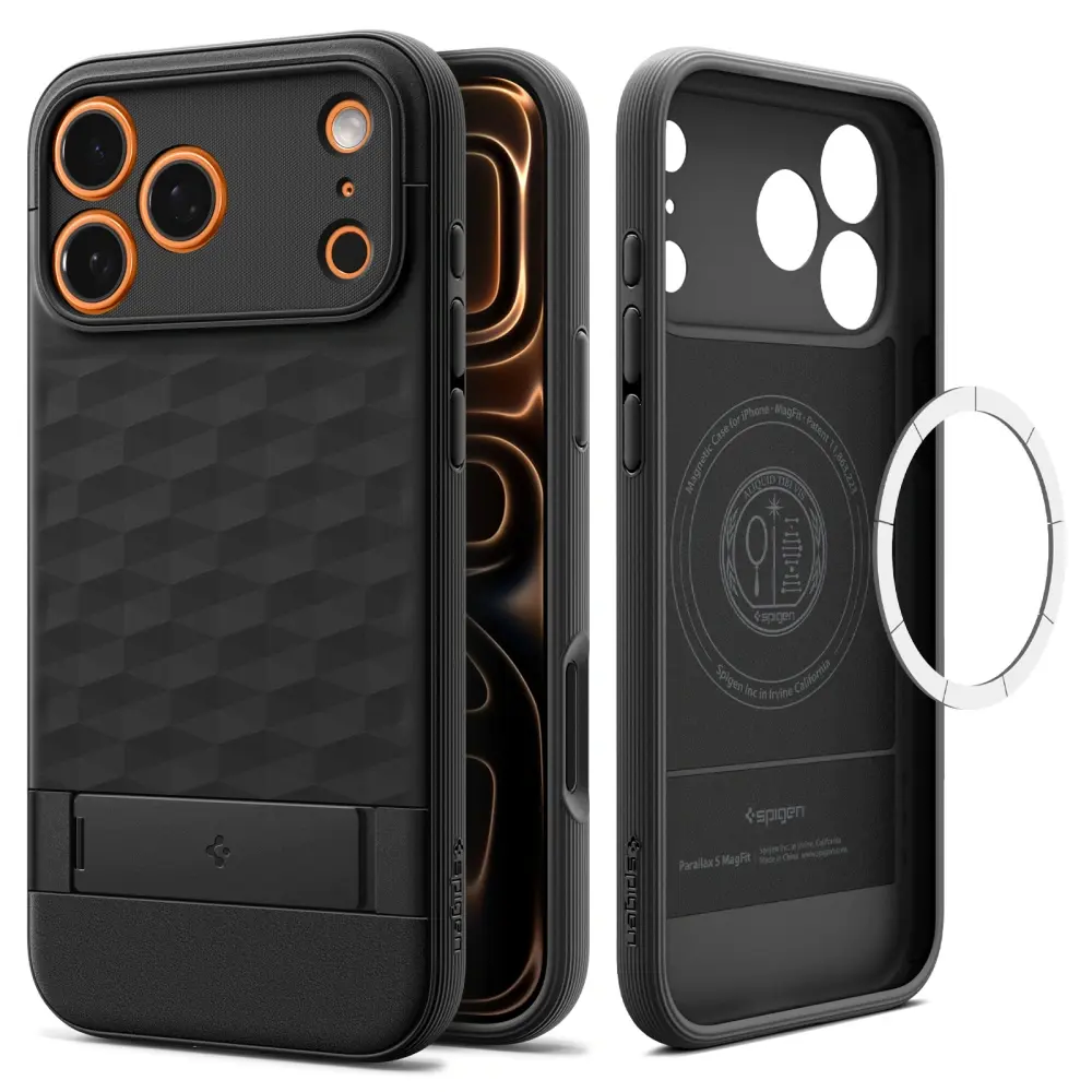 Spigen Caseology Parallax "S" MagSafe pro iPhone 17 Pro Max matná černá