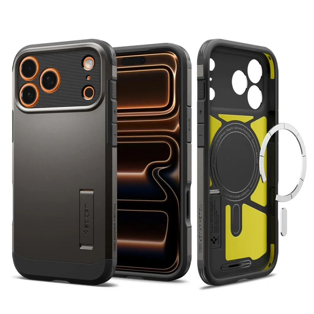 Spigen Tough Armor "T" MagSafe pro iPhone 17 Pro Max v barvě gunmetal