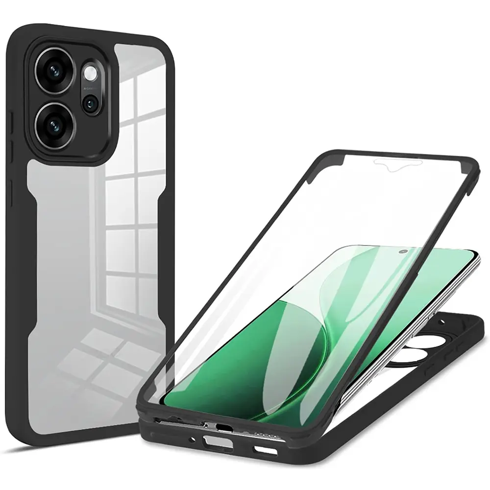 Techsuit ColorVerse 360 Series + Ochranné sklo Oppo Reno14 F / FS 5G Černá