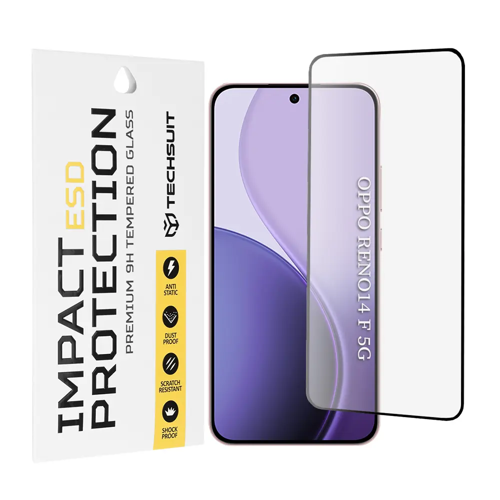 Techsuit ESD sklo pro Oppo Reno14 F / Reno14 FS 5G černé